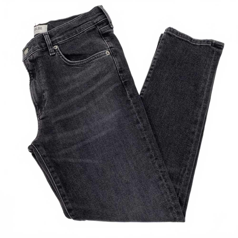 Agolde Black Toni Mid-Rise Straight Leg Jeans | Womens 28